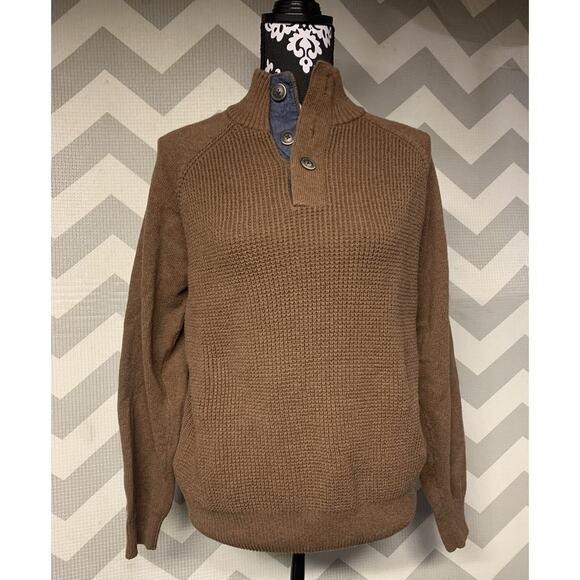 Vintage Men’s Cotton Sweater Weatherproof Old Money Quiet Luxury Going Out Lg - Picture 1 of 5